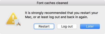 Eliminating font cache problems .